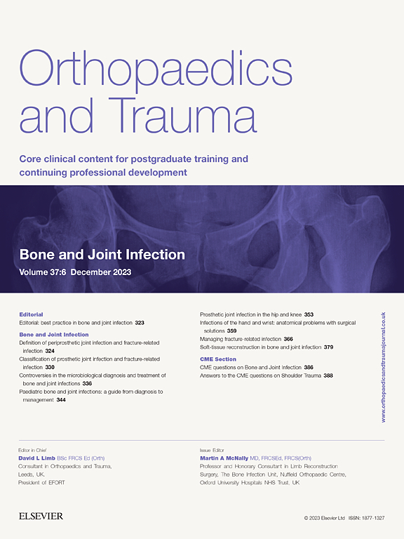 Go to journal home page - Orthopaedics and Trauma